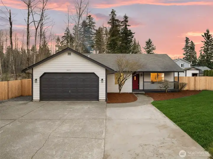 Pull right into your 2 car garage!