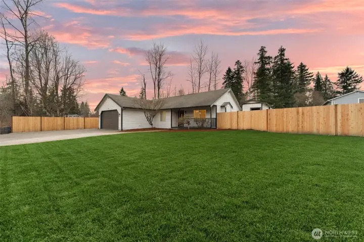 This lot is just shy of 1/3 of an acre!