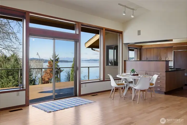 Main floor big Family Room with Breakfast Nook.