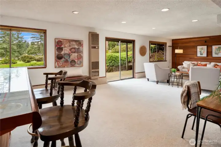 The lower level also features a large storage room and workshop space which could be reconfigured into an office or more storage.