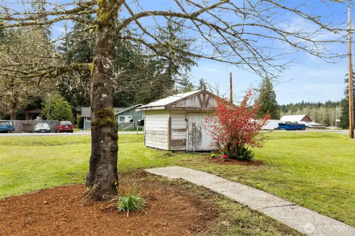 The old pump house (water supply has been updated to public water).