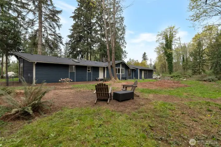 Back yard looking west