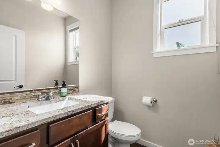 Main floor powder room