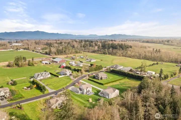 Looking at the neighborhood facing southwest