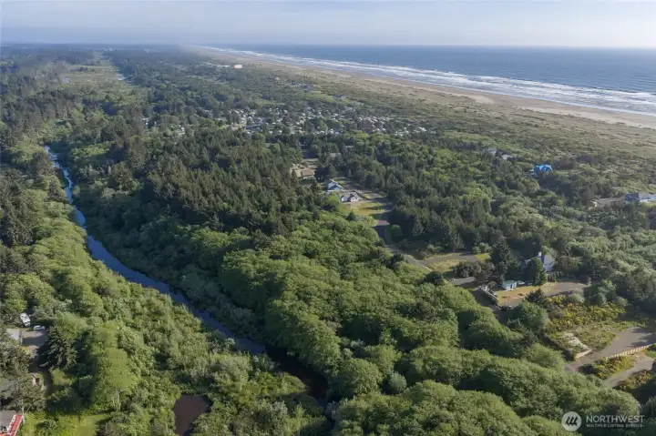 View of Conner Creek all the way to the Ocean