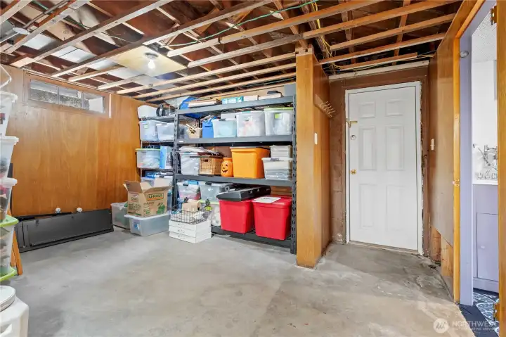 Basement w/Exterior Access. Partially Finished Room/Area is off the Laundry Room.