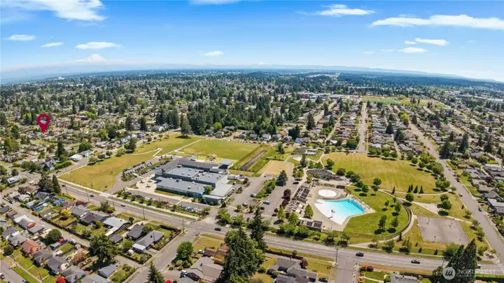 Kandle Park, Downing Elementary School are only blocks away.