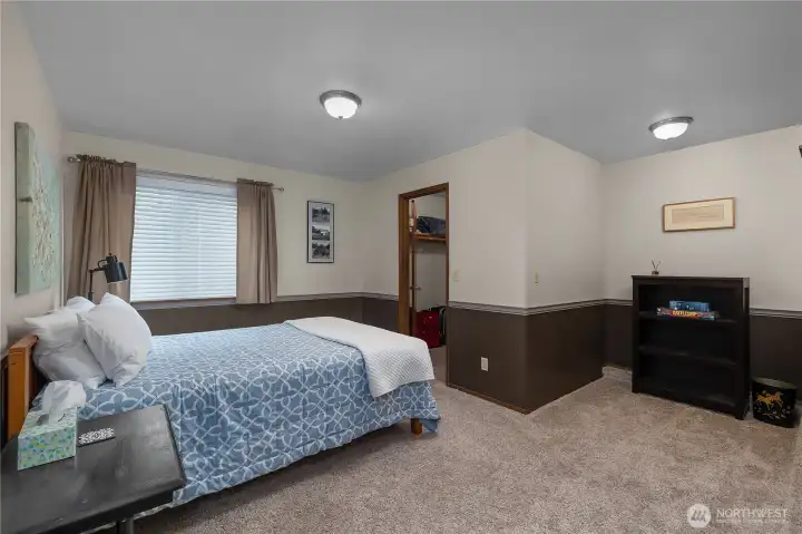 Large bedroom provides excellent storage with a walk-in closet and plenty of room to relax and unwind Large bedroom provides excellent storage with a walk-in closet and plenty of room to relax and unwind