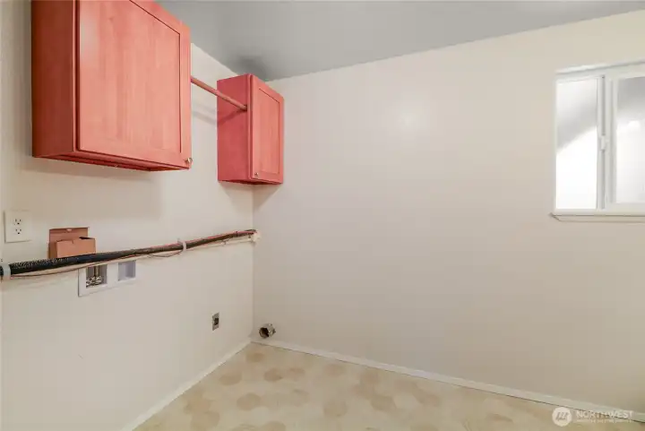 Down stairs laundry/3/4 bath combo