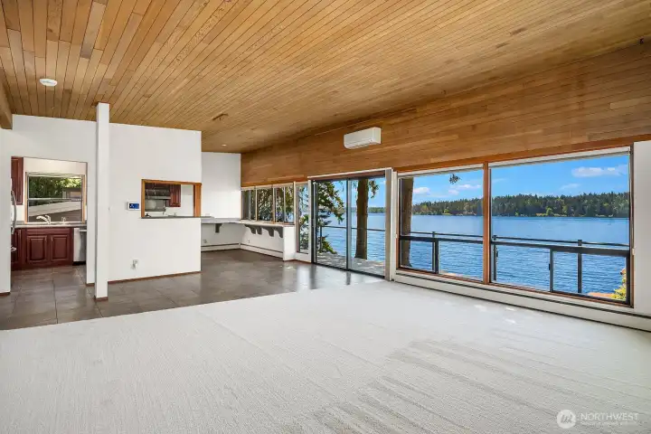 Natural warmth complements water and sky.