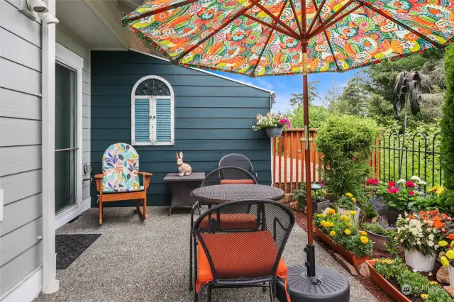 Gorgeous patio space