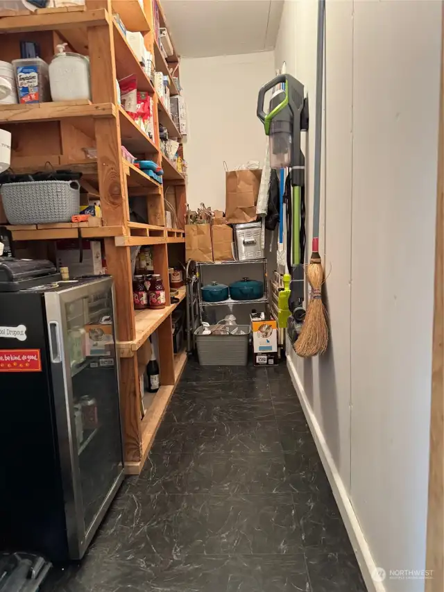 Large storage pantry off Dining Room