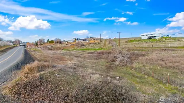 Looking West from Corner of Lot