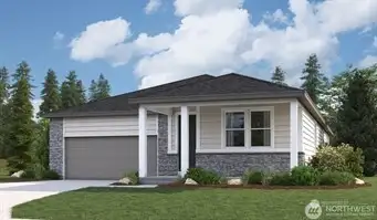 Photo is a rendering of the exterior of the home.