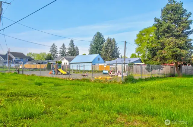Another angle of the playground on the property