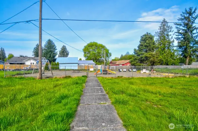 Playground is on parcel 1 of 3, included
