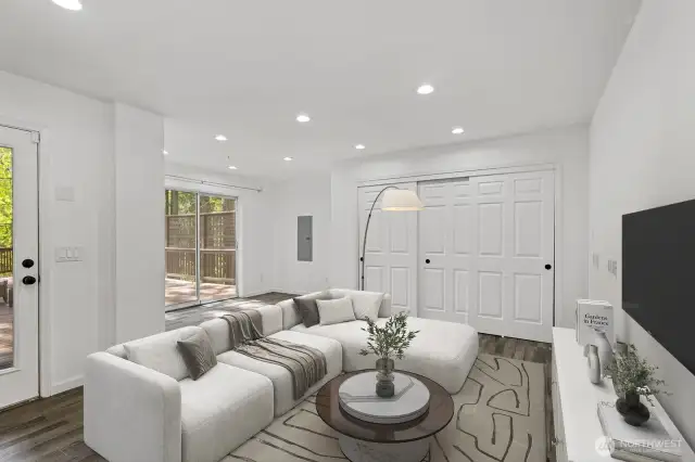 Virtually staged to show an example of how the space could be used.