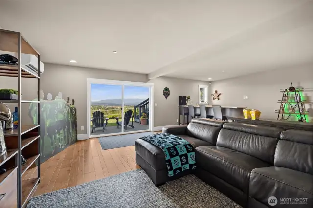Huge bonus room in basement