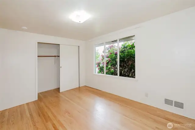 large windows that invite in natural light and garden views