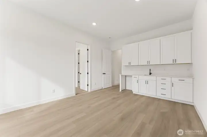Living Room with wet bar