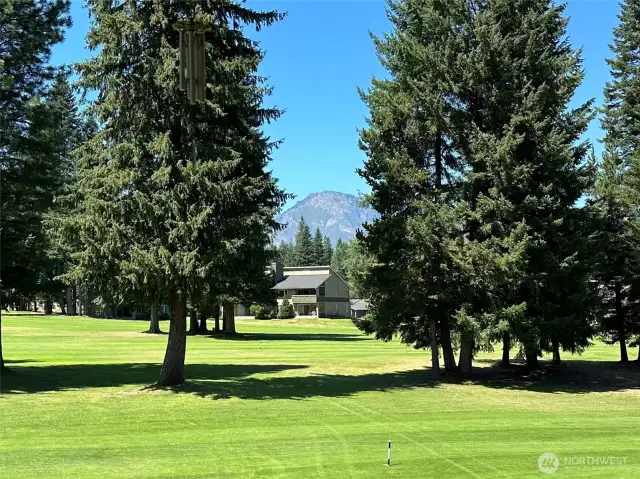 Another view of Dirtyface peak, taken from the back deck.