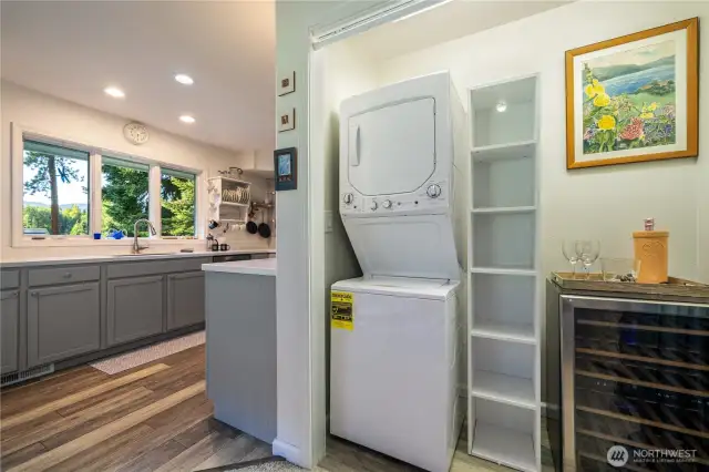 New washer & dryer are included, and so is the new wine fridge!