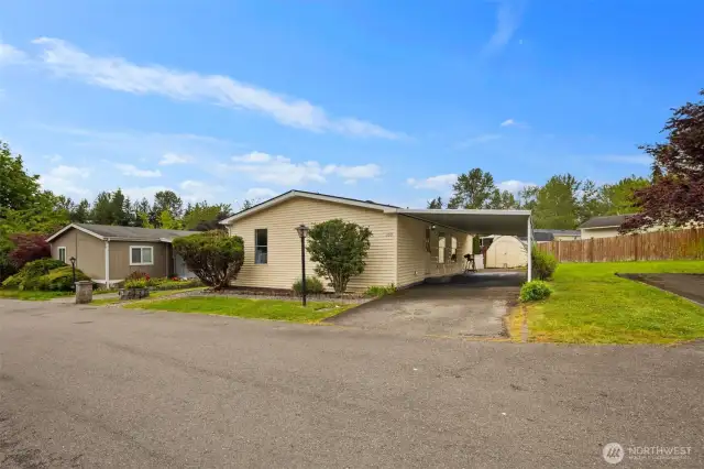 Carport parking + ample guest parking nearby