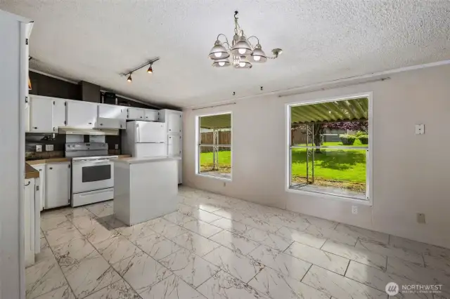 New flooring in kitchen