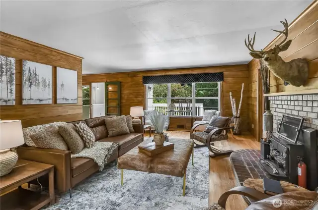 The living room is quite spacious.