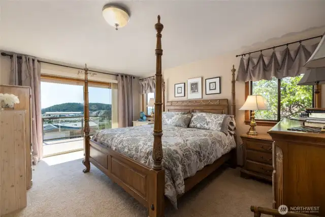 Main level living primary with deck access...