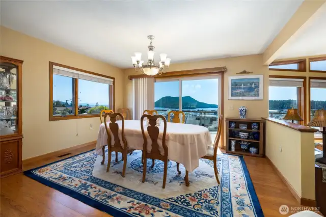 Dining room with deck access...