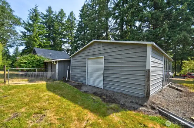 Extra storage in the carport
