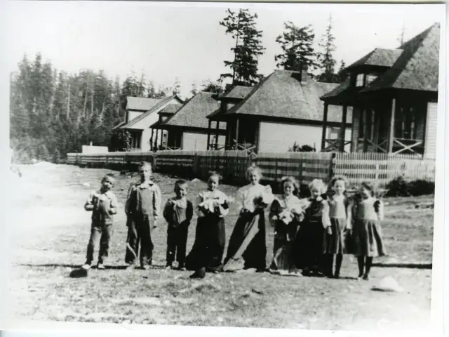 Historical photo dated 1908 provided by Vashon Heritage Museum (9819 SW Dock St - 3rd house from the right)