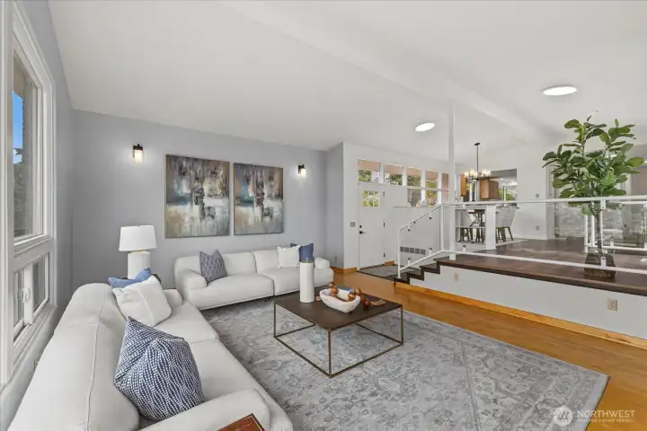 Maple Hardwood Floors in LR