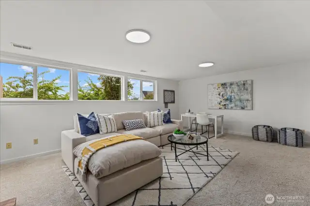 Another view of Daylight Basement Family Room