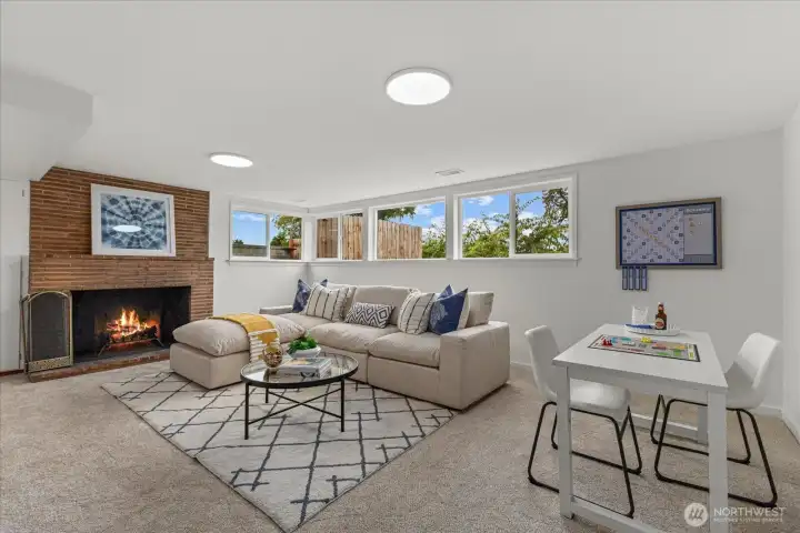 Daylight Basement Family Room