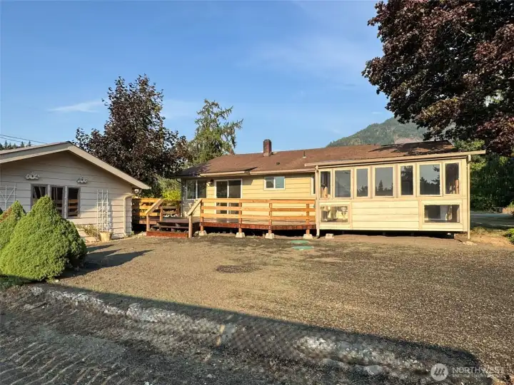 Newly seeded yard following new septic tank installation