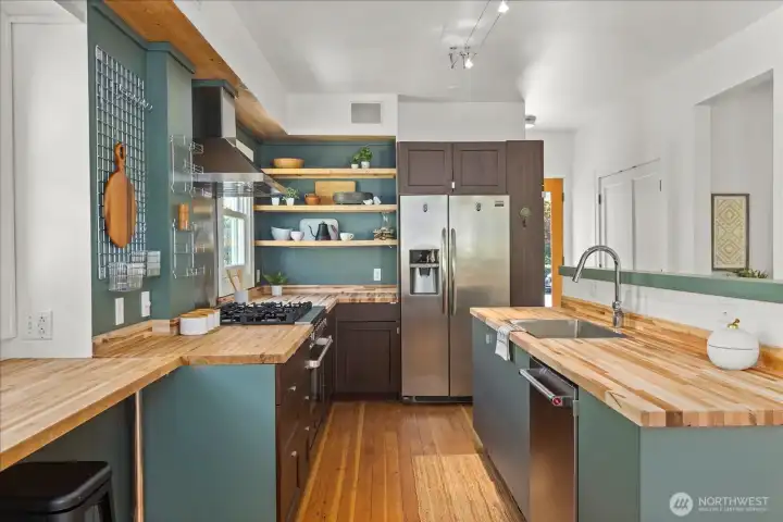 Open Kitchen with ample counter space