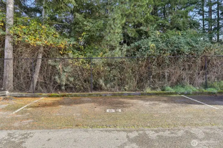 Assigned outside parking