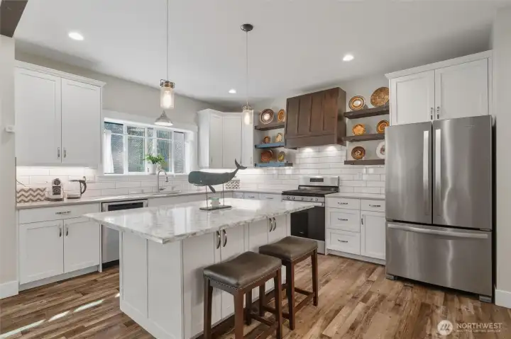 Bright Open Chefs Kitchen