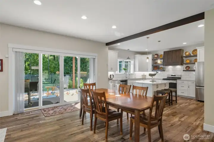 French doors lead to...