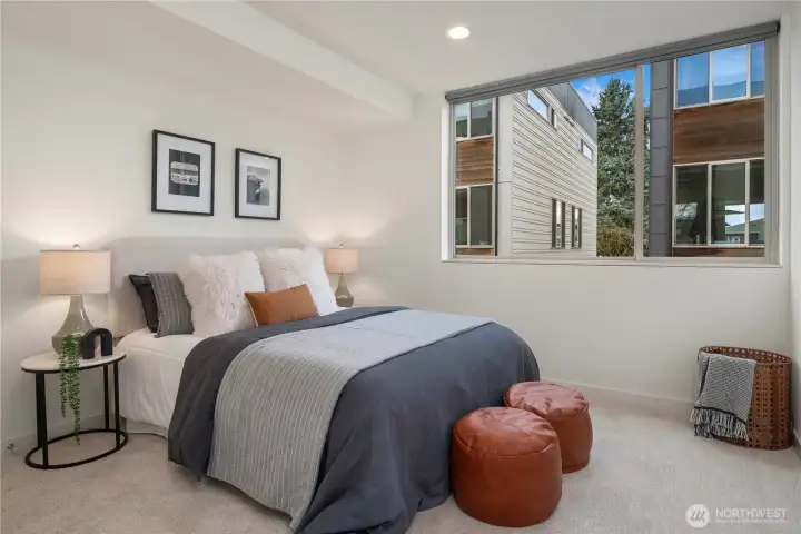 The third bedroom is also very large with new carpet and paint.