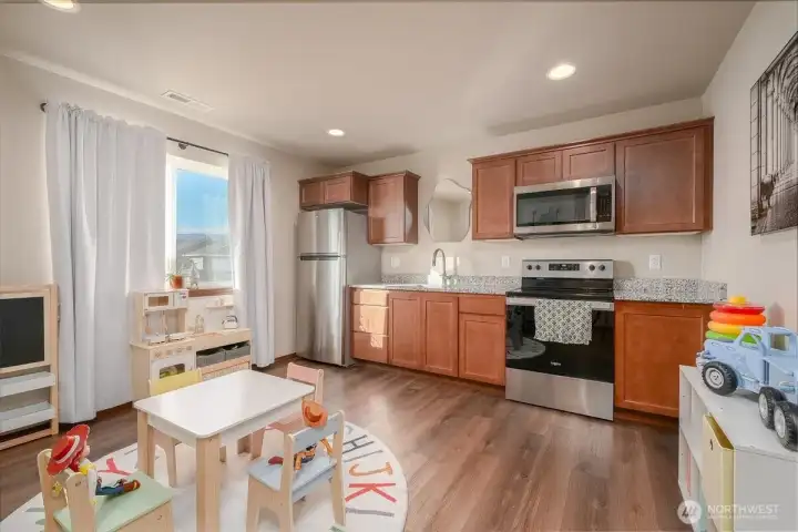 Lower level living room.