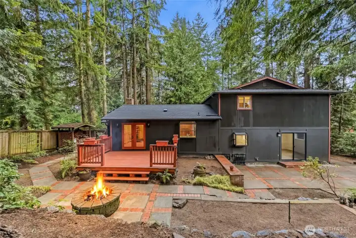 Backyard deck and patio
