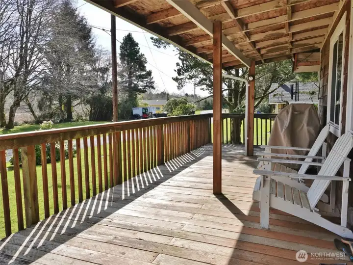 Relax on the mostly covered Front Deck.