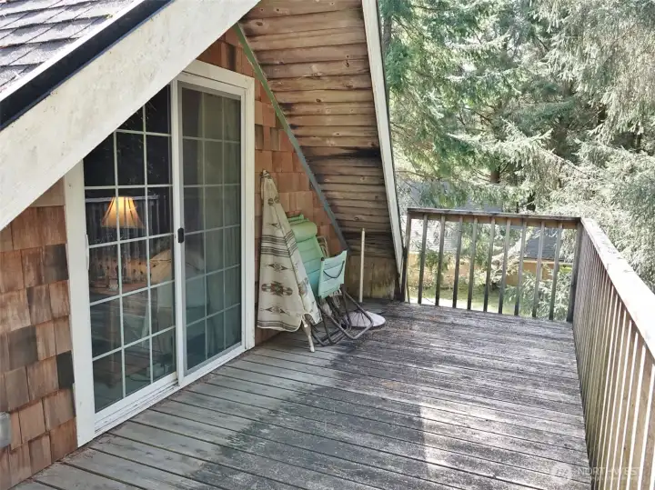 Upstairs 1st Bedroom Deck.