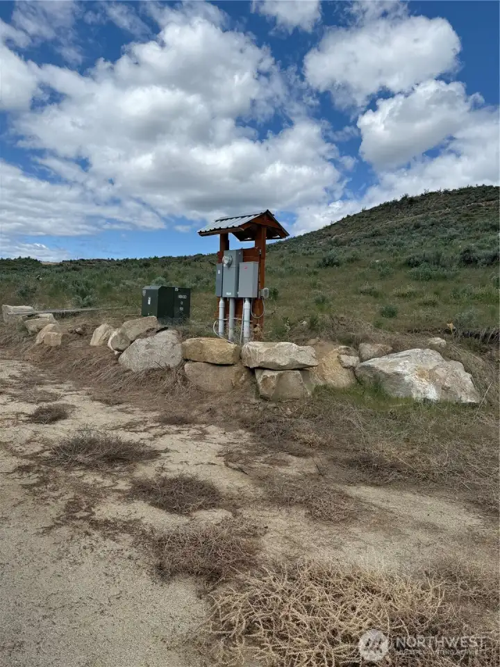 Electrical - 400 amp with one meter but two boxes to provide for both 4 acre parcels.