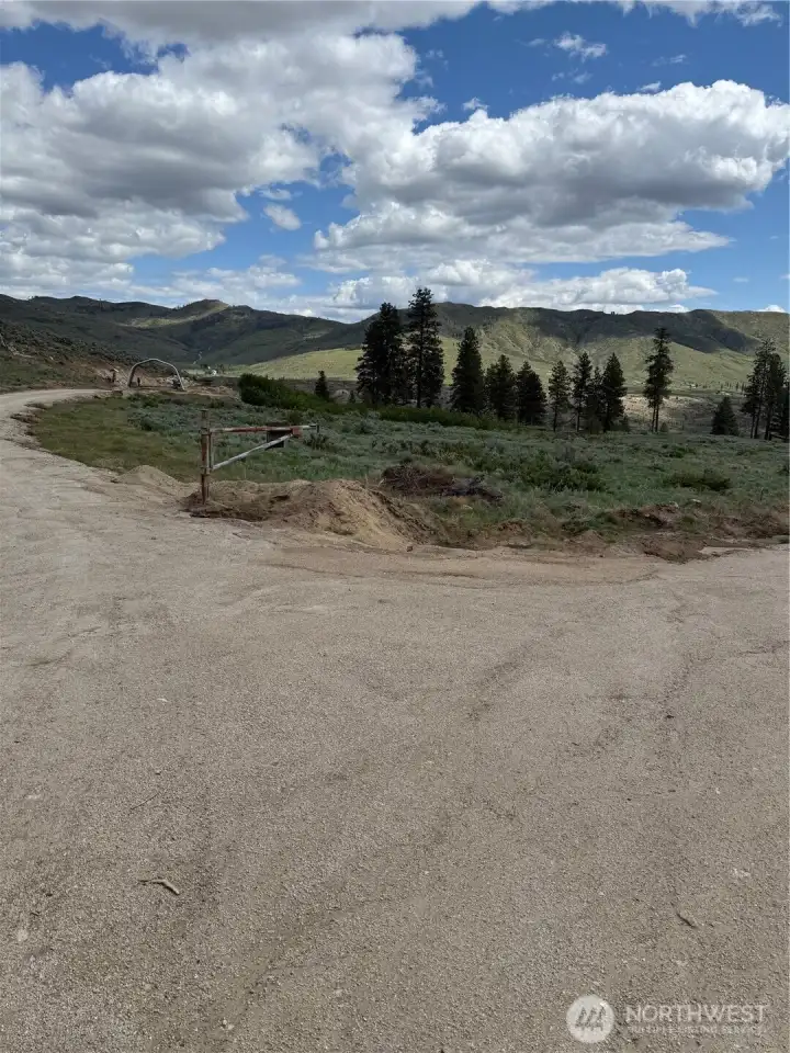 Enter right through gate....