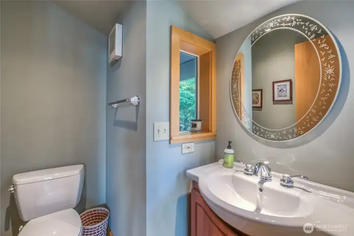 Powder room on main floor