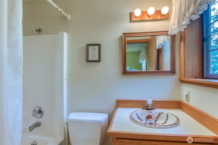 Bathroom off primary bedroom